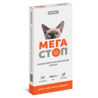 Капли на холку ProVET Мега Стоп для кошек до 4 кг, 4 пипетки (PR020073)
