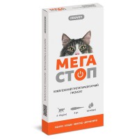 Капли на холку ProVET Мега Стоп для кошек от 4 до 8 кг, 4 пипетки (PR020074)