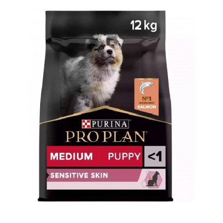 Purina Pro Plan Puppy Medium Sensitive Salmon 12 кг сухий корм для цуценят середніх порід з лососем