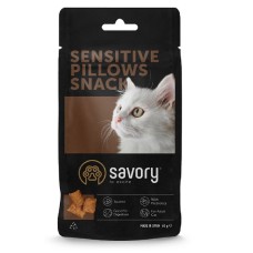 Лакомство для котов с чувствительным пищеварением Savory Cats Snacks Pillows Sensitive 60 г (21328)