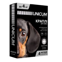 Краплі Unicum Premium від бліх та кліщів для собак 0-4 кг (1піп)