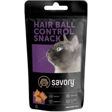 Ласощі для котів Savory Snack Hair-ball для виведення вовни, 60 г (31485)
