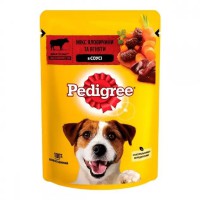 Pedigree Сhicken in sauce пауч для собак з яловичиною та ягням у соусі 24*100 г