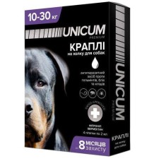 Краплі Unicum Complex Рremium від гельмінтів, бліх та кліщів для собак 10-30 кг (1піп)