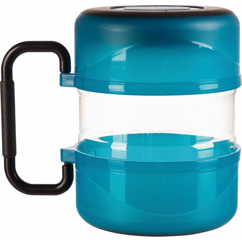 Бокс для корма Trixie Travel Set для собак, с двумя мисками, пластик, 2 л Бокс для корма Trixie Travel Set для собак, с двумя мисками, пластик, 2 л