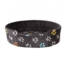 Лежак Trixie Jimmy нейлон та поліестер з принтом, сірий, 75х65 см