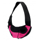Сумка-переноска "Sling Front Bag", 50 × 25 × 18 см,текстиль, розовая/черная