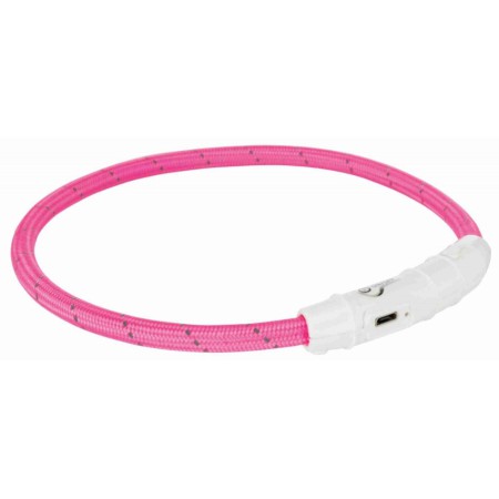 Ошейник Trixie Safer Life USB Flash Light Ring для собак светящийся 45 см розовый (12707)