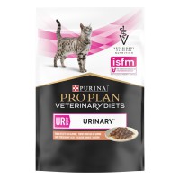 Purina Veterinary Diets UR Urinary Feline в подливке с лососем для кошек 80 г