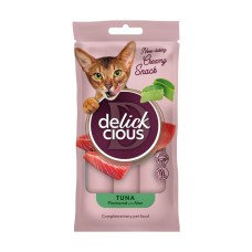 Ласощі Delickcious (Делішес) Creamy Snacks Tuna Aloe для кішок з тунцем та алоє 4шт.*15г