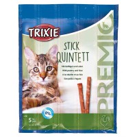 Ласощі Trixie Premio Stick Quintett для котів з птахом та печінкою, 5 шт