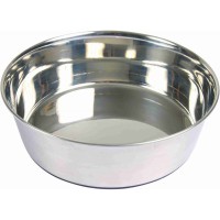 Миска Trixie Stainless Steel Bowl для собак, нержавеющая сталь, резиновое основание, 2.5 л