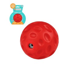 Игрушка для Собак Футбольный Мячик с Пищалкой Красный Bronzedog Chew 7 см (104277)