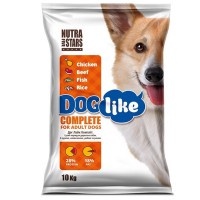 Nutra 5 stars Dog Like Complete для собак курка, яловичина, риба 10 кг