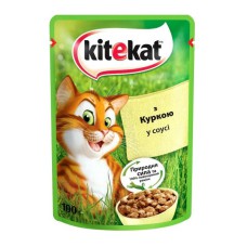 Kitekat пауч для кошек с курицей в соусе 28*85 г