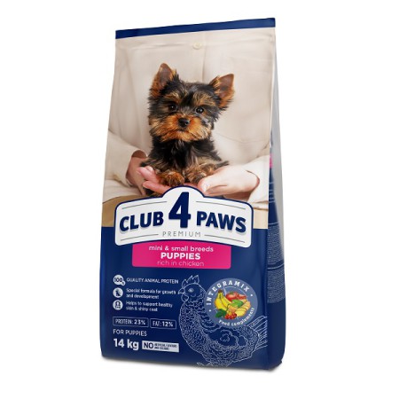 Клуб 4 Лапи Premium Puppies Mini Small Breeds Chicken 14 кг для цуценят малих порід із куркою