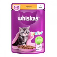 Whiskas Junior пауч для котят с курицей в соусе  28*85 г