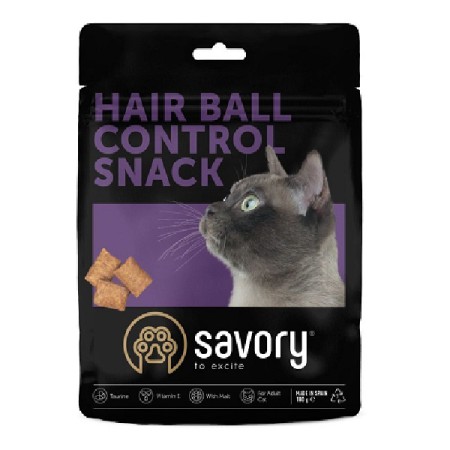 Лакомство для котов Savory Snack Hair-ball для выведения шерсти 180 г (21304)