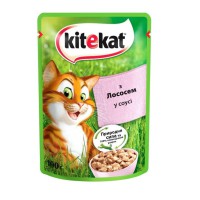 Kitekat пауч для кішок з лососем у соусі 28*85 г