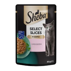 Sheba Slices Salmon для кішок лосось у соусі 28х85 г