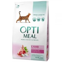 Optimeal Lamb Sensitive для кошек с чувствительным пищеварением, с ягненком 4 кг