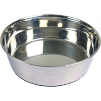 Миска Trixie Stainless Steel Bowl для собак, нержавеющая сталь, резиновое основание, 1 л (25072)
