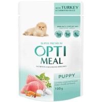 Optimeal Puppy Turkey Carrot in Sauce для щенков с индейкой и морковью в соусе 100г