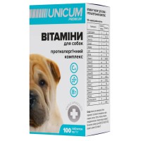 Витамины Unicum Рremium для собак противоаллергический комплекс, 100 таблеток, 100 г (UN-037)