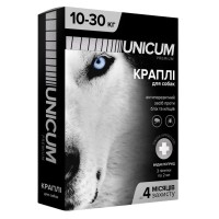 Капли Unicum Рremium от блох и клещей для собак 10-30 кг (1пип)