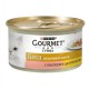 Gourmet Gold Шматочки в соусі для кішок з лососем та курчам 24x85 г