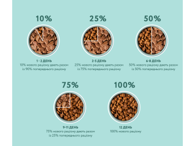 Как правильно переводить питомца на новый корм?