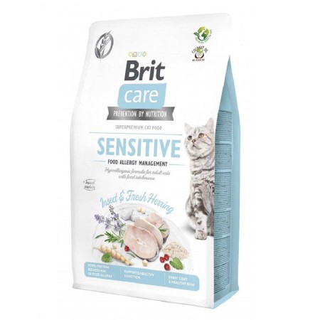 Brit Care Cat Grain Free Insect 2 кг гіпоалергенний беззерновий корм для дорослих кішок з комахами та рибою при харчовій непереносимості