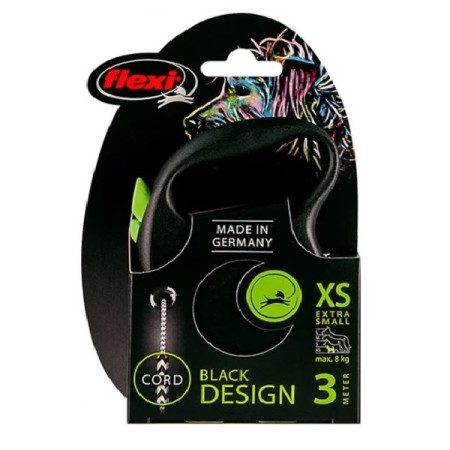 Повідець-рулетка Flexi Design для собак трос розмір XS 3 м/8 кг