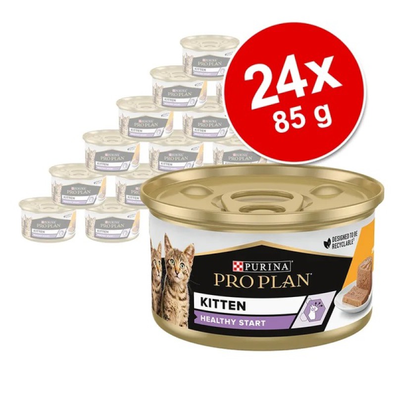 Purina Pro Plan Junior 24х85 г вологий корм з індичкою для кошенят у паштеті