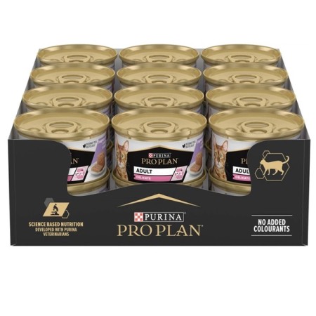 Purina Pro Plan Delicate Turkey 24х85 г вологий корм паштет з індичкою для котів з чутливим травленням