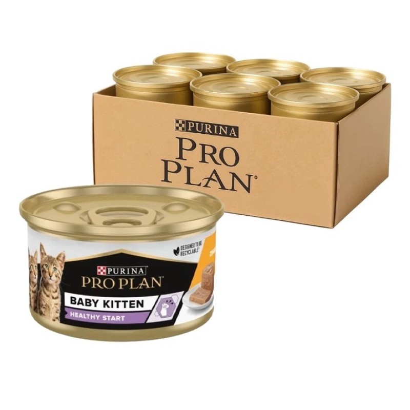Purina Pro Plan Baby Kitten 24х85 г вологий корм ніжний мус з куркою для кошенят