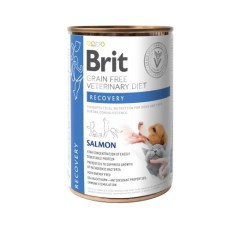 Brit VD Recovery Cans для собак та кішок з лососем 400 г