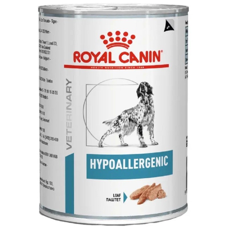 Royal Canin Hypoallergenic Cans 400 г вологий корм для собак при харчовій алергії