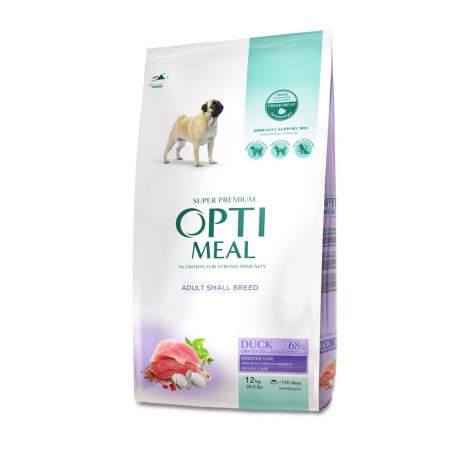 Optimeal Dog Adult Small Breed Duck 12 кг сухий корм для собак малих порід з качкою