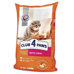 Клуб 4 Лапы Premium Veal 14 кг сухой корм для кошек с телятиной