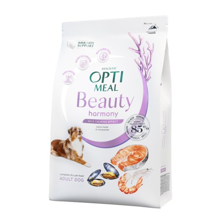 Optimeal Dog Beauty Harmony 10 кг сухий корм для собак заспокійливий ефект із морепродуктів