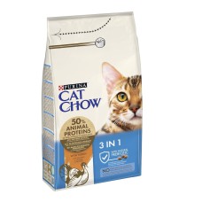 Cat Chow 3in1 для котів 3 в 1 з індичкою 1.5 кг