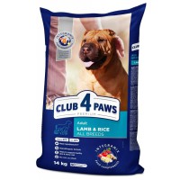 Клуб 4 Лапы Premium Lamb Rice 14 кг сухой корм для собак всех пород с ягненком