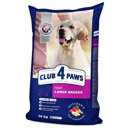 Клуб 4 Лапи Premium Large 14 кг сухий корм для собак великих порід із куркою