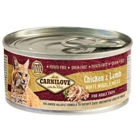 Вологий корм для кішок Carnilove Chicken Lamb Cat Adult курка та ягня 100 г (100558)