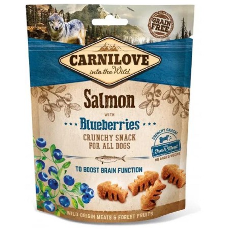 Ласощі для собак Carnilove Dog Crunchy Snack, лосось та чорниця, 200 г (100408/8851)