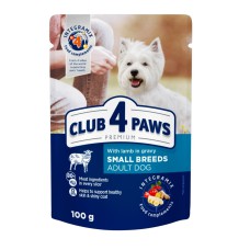 Клуб 4 Лапы Premium Small Breeds Lamb 24х100 г для собак с ягненком в соусе 