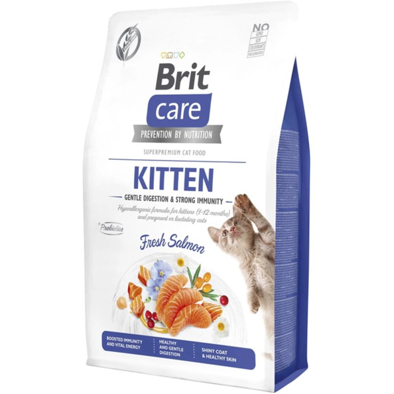 Brit Care Kitten Gentle Digestion Strong Immunity для котят с лососем 2 кг