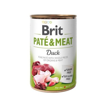 Brit Pate Meat Dog 400 г для собак паштет з качкою 