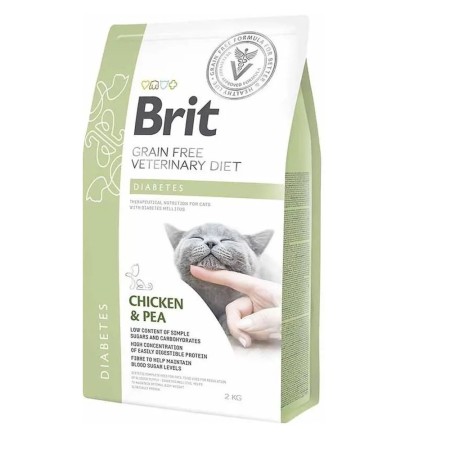 Brit Veterinary Diet Cat Diabetes 2 кг сухий корм для котів з цукровим діабетом